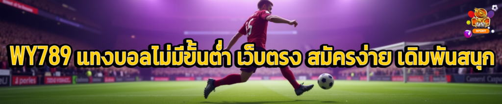 WY789 ฟุตบอลออนไลน์ แทงไม่มีขั้นต่ำ เว็บตรง สมัครง่าย เดิมพันสนุก